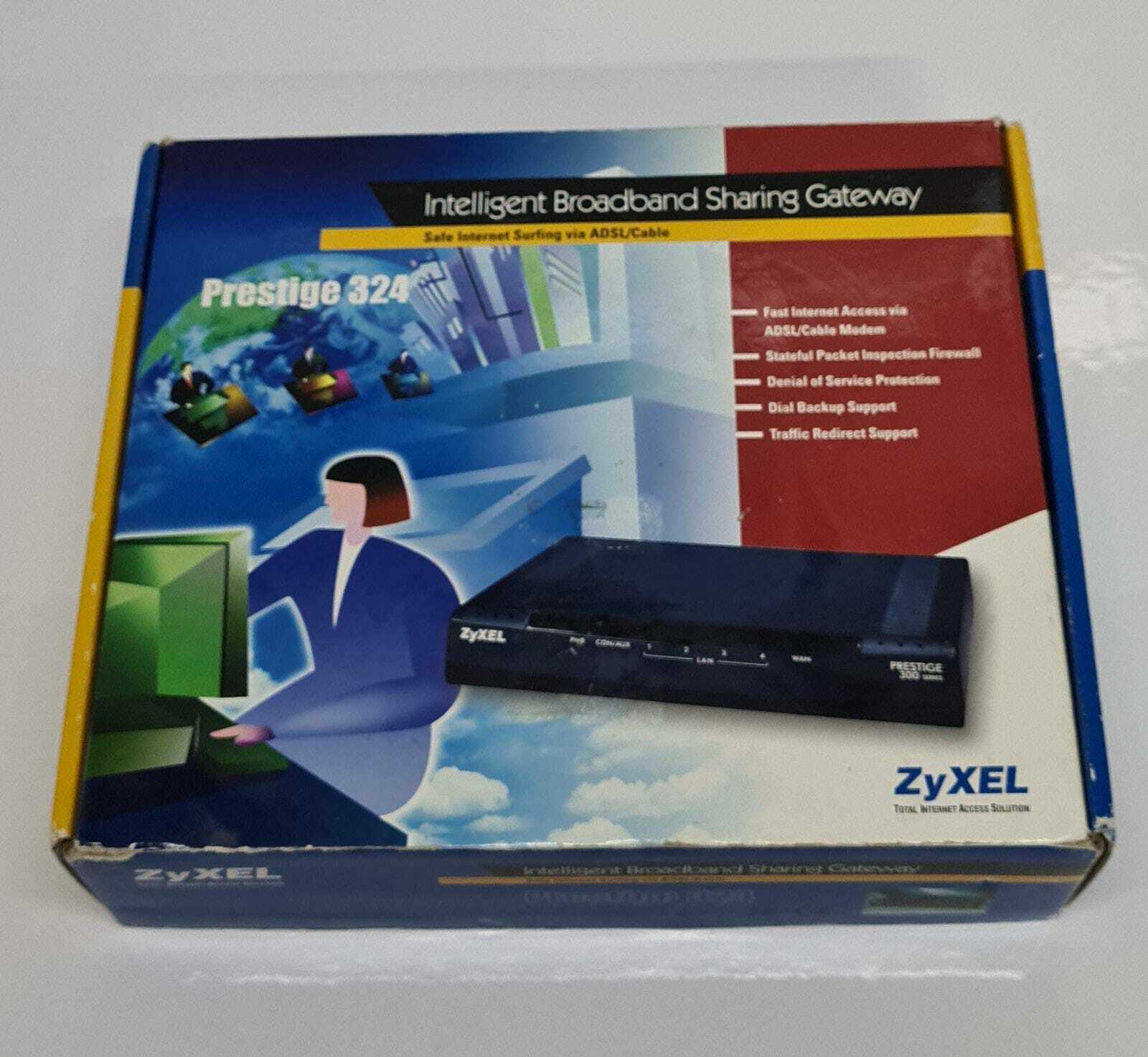 ZyXEL Prestige 324 4 Port 10 100 Wired Router Sn S3z2138749