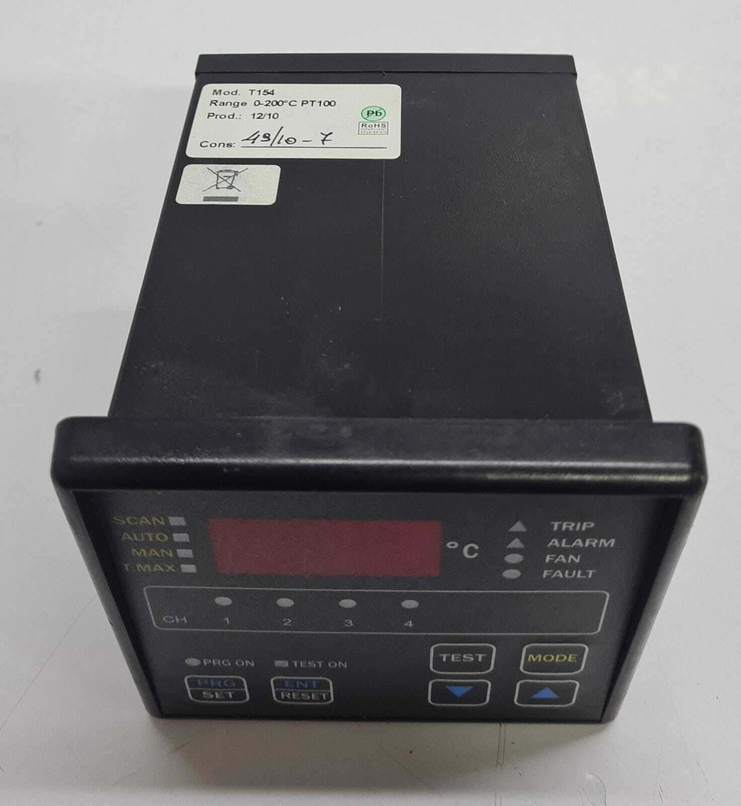 TECSYSTEM T154 S.r.l. Protection Relays Temperature Control Monitor - FOR PARTS