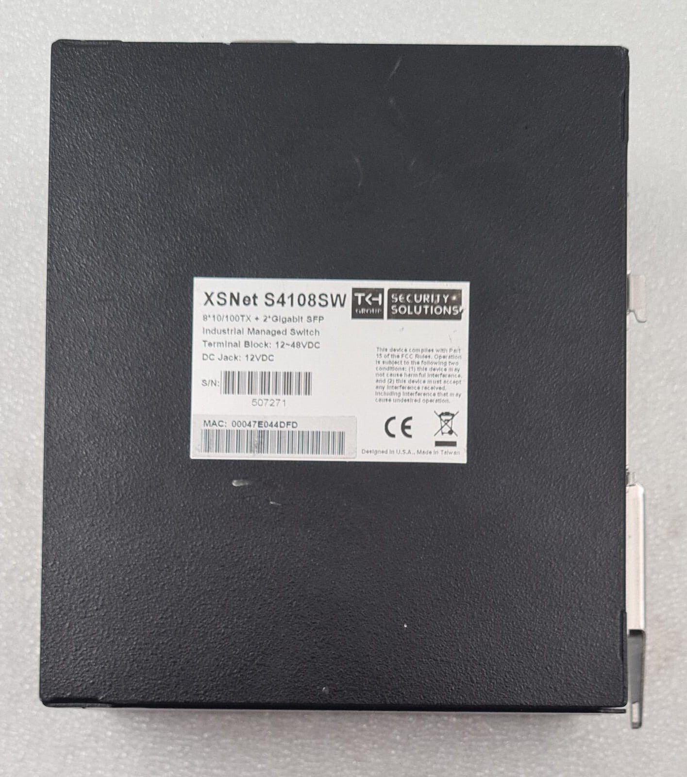 SIQURA XSNet S4108 SW 8*10/100TX + 2-Port Gigabit SFP Industrial Ethernet switch