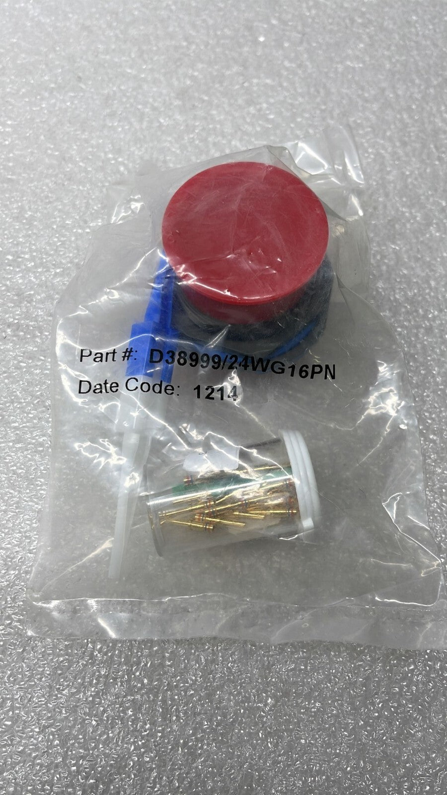 [LOT OF 5] NEW Sealed - Amphenol D38999/24WG16PN Circular Mil Spec Connector