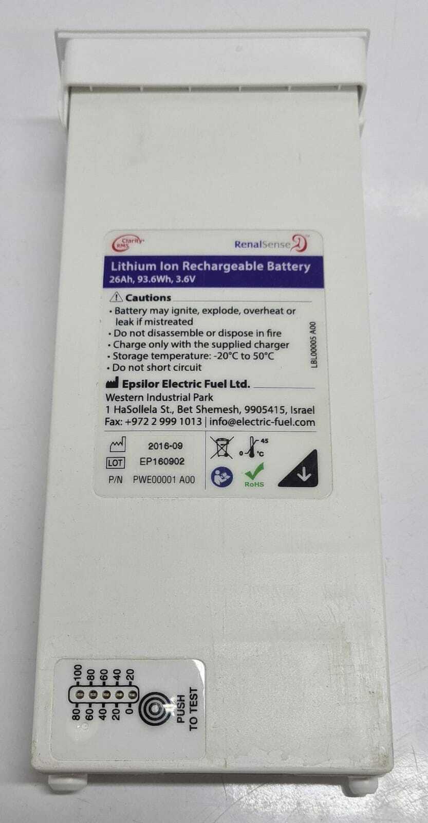 RenalSense Clarity RMS LBL00032 A00 Medical Electronic Monitor