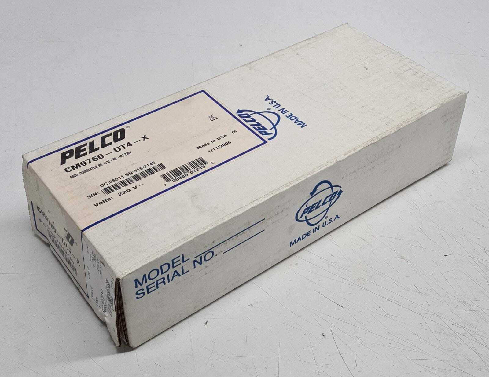 NEW - PELCO CM9760-DT4-X MATRIX DATA ASCII TRANSLATOR 230V CM9760