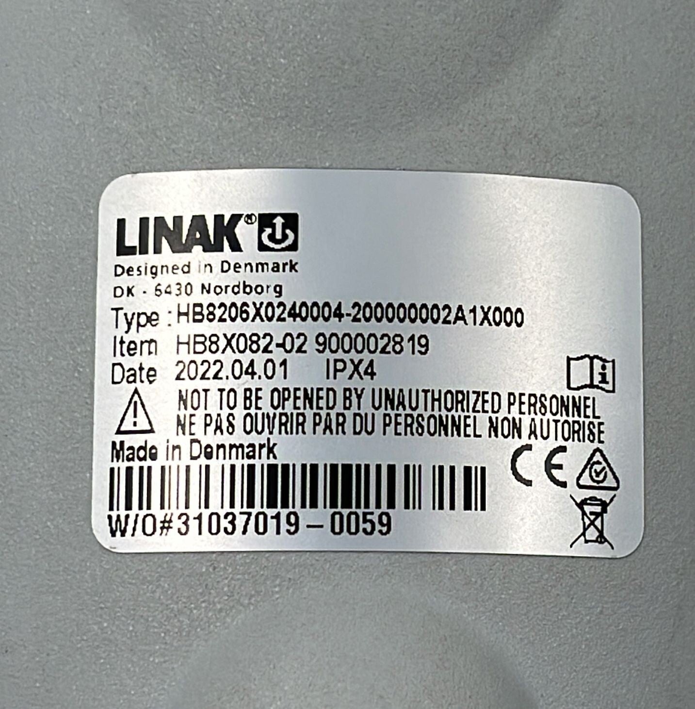 Hill-Rom Liko HB8X082-02 Linak Hand-Control HB8206X0240004