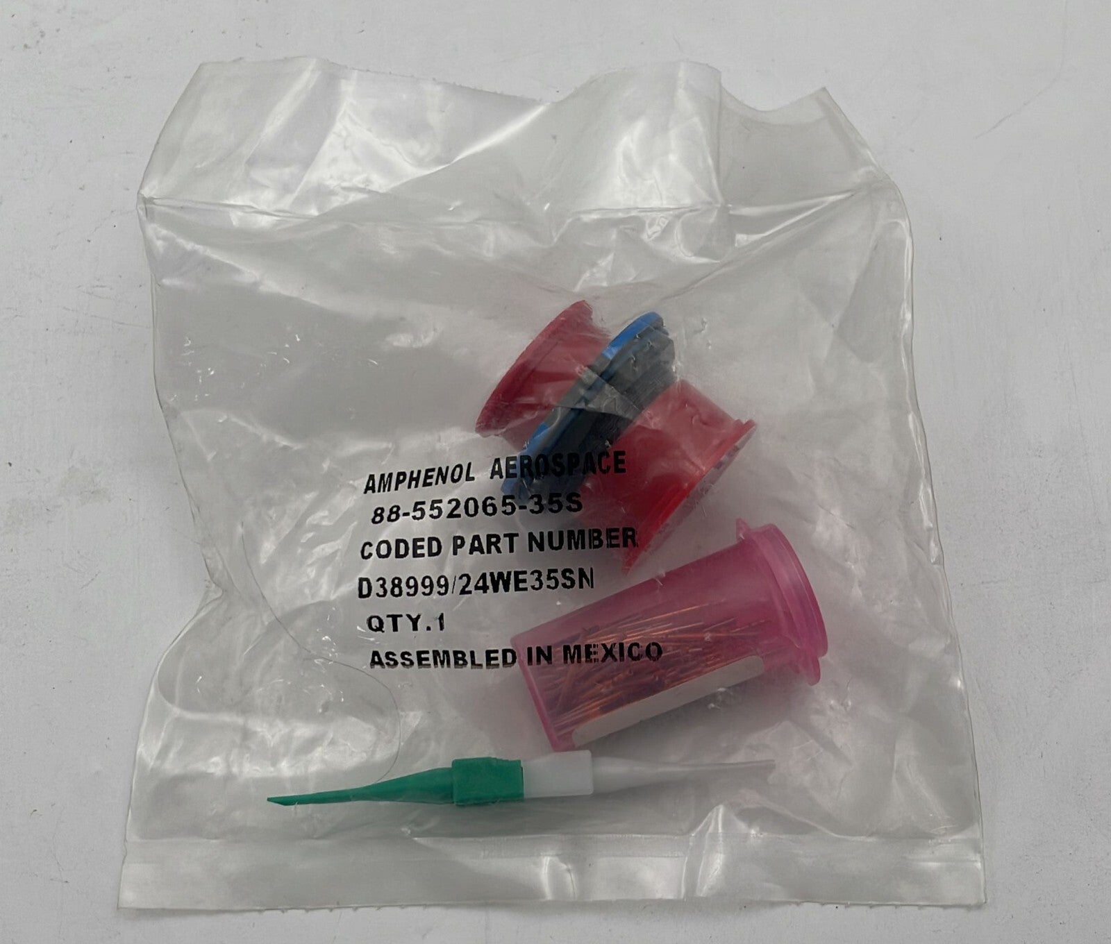[LOT 7] NEW - Amphenol D38999/24WE35SN Circular MIL Spec Connector 88-552065-35S
