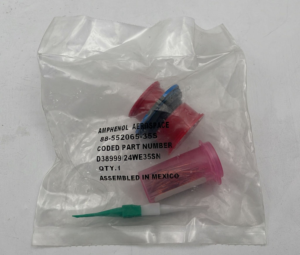 [LOT 7] NEW - Amphenol D38999/24WE35SN Circular MIL Spec Connector 88-552065-35S
