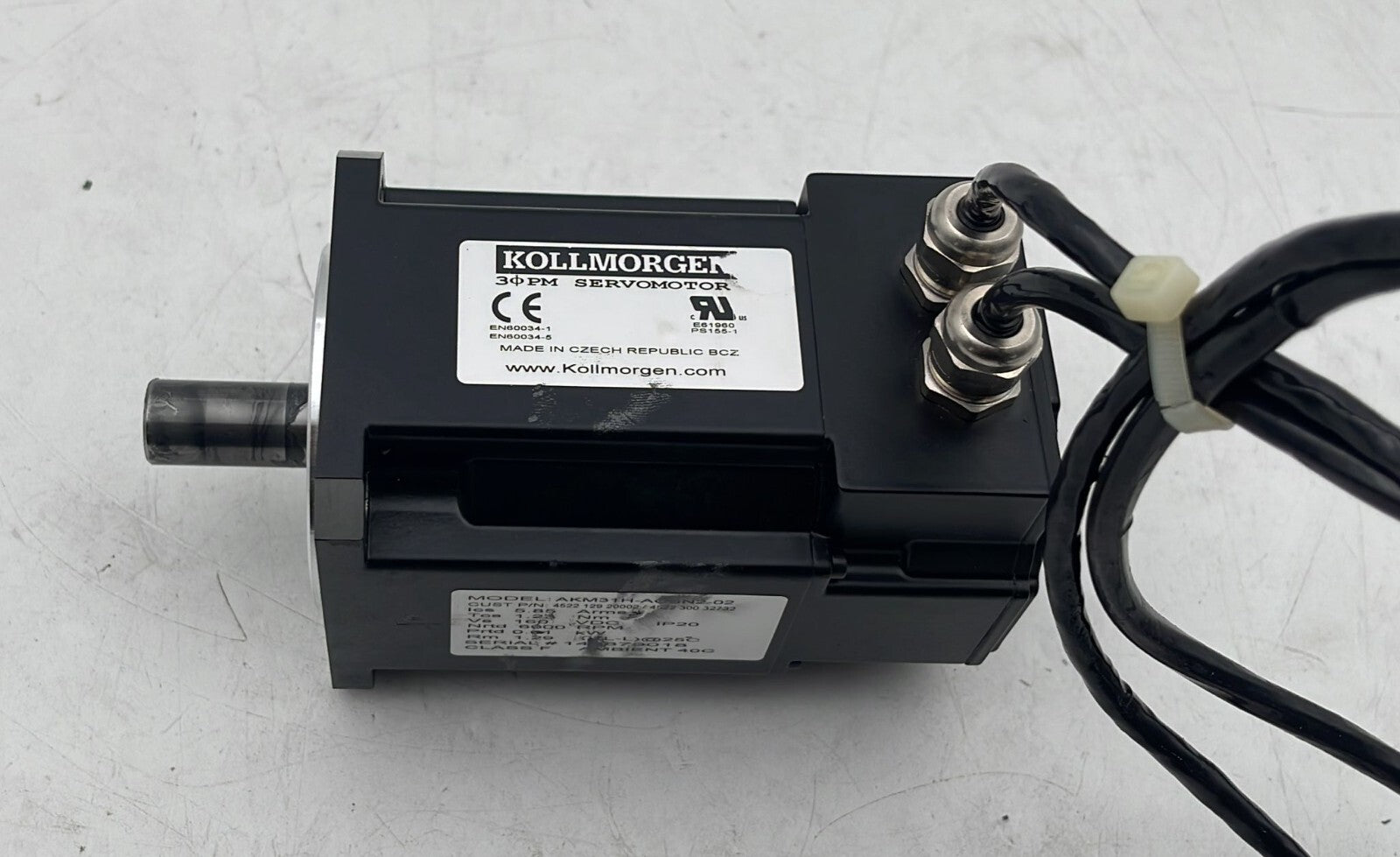 Kollmorgen AKM31H-ACSN2-02 Servo Motor 6000RPM 0.61kW 4522-129-20002