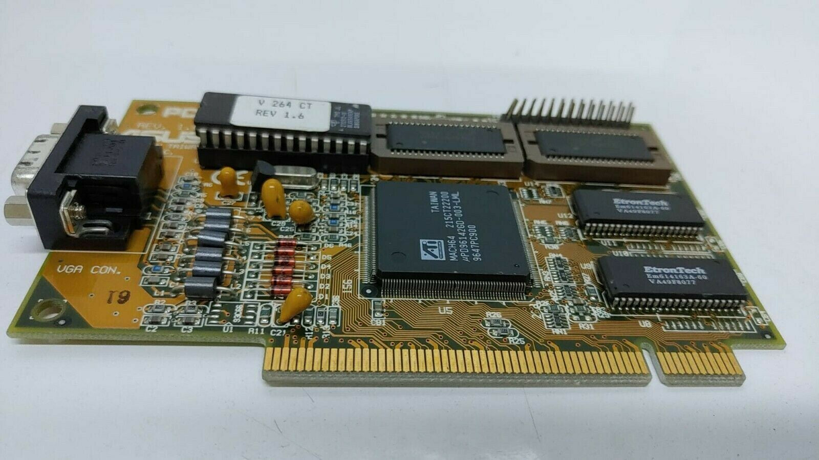 Asus PCI-V264CT Video Card, VGA, 1MB, ATI Mach64