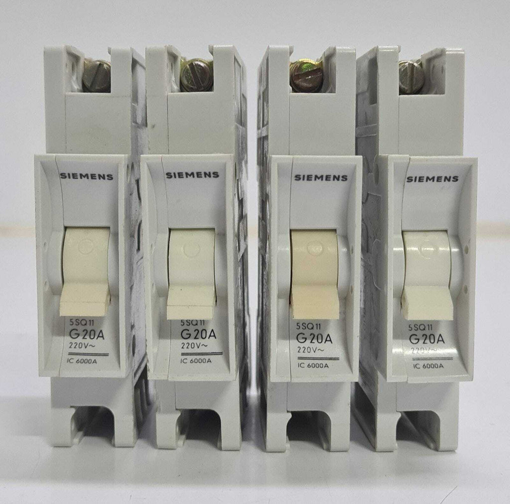 [LOT OF 4] Siemens 5SQ11 Miniature Circuit Breaker for 220/380V