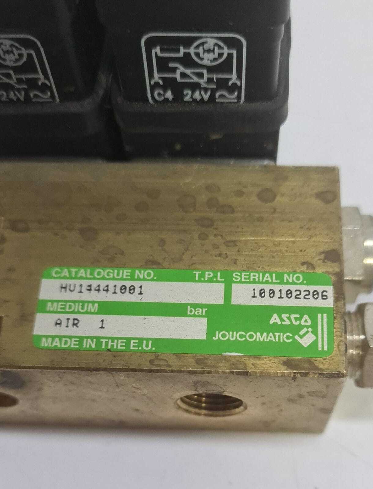 Asco HV14441001 AIR 1 Solenoid Valve W/ 2* 400125-142 24V MP-C-025 Valve