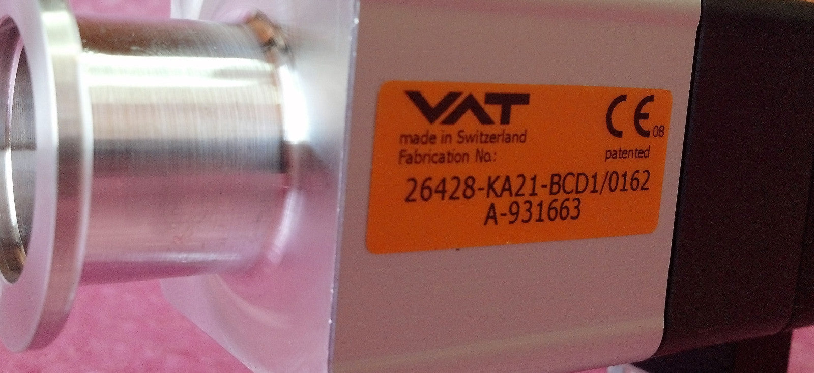 Vat Right Angle High Control Vacuum Valve w Soft Pump 26428 ka 21 Bcd1 A 931663
