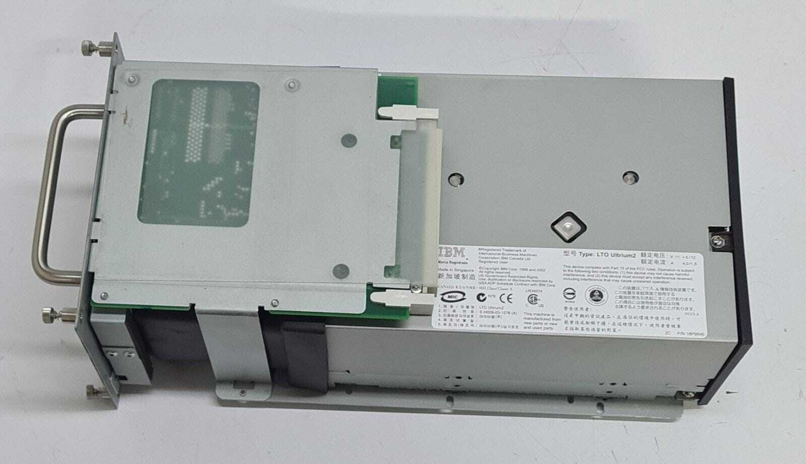 IBM 18P9846 STREAMER LTO ULTRIUM2 8-00220-01 SCSI LVD / SE