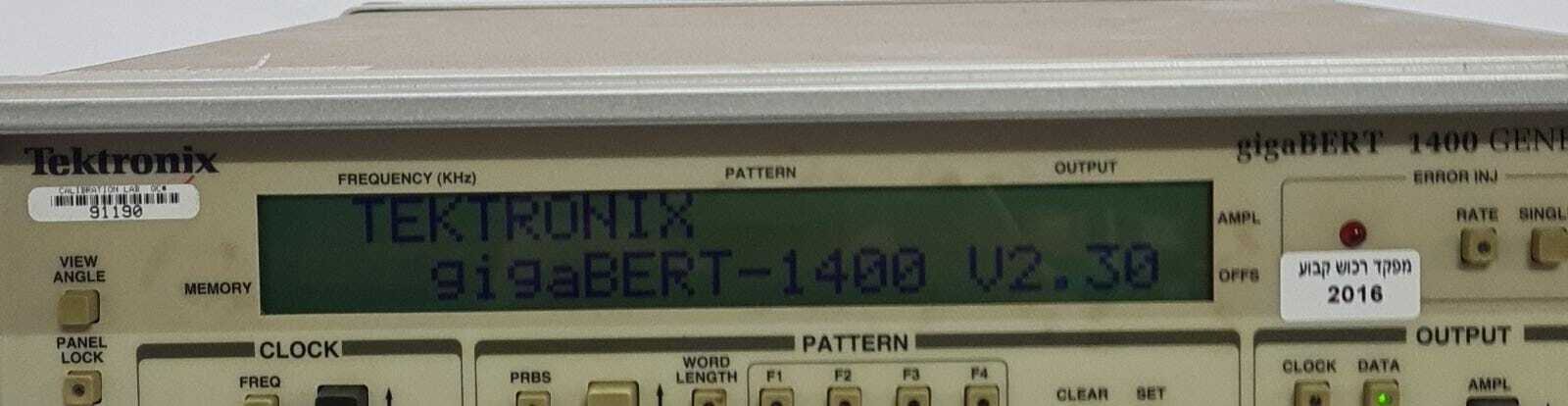 Tektronix gigaBERT 1400 Generator GB1400T Error Detector Analyzer Options 08