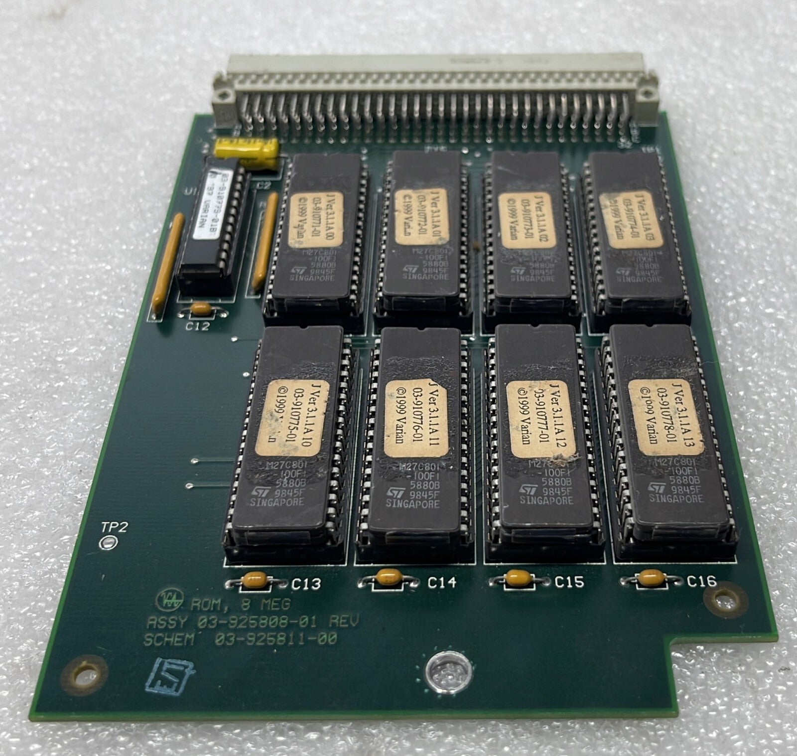 [LOT OF 2] VARIAN ASSY 03-925808-01 SCHEM 03-925811-00 ROM, 8 MEG