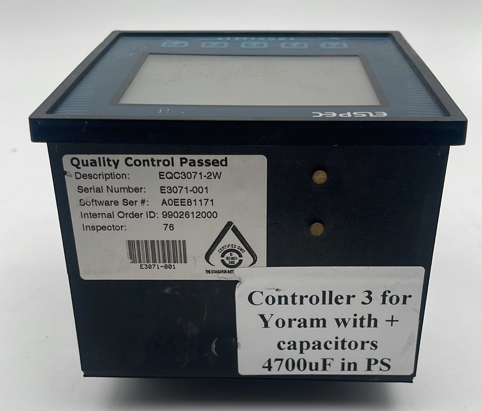 Elspec EQC3071-2W Power Supply Equalizer  SUE-3071-2073 230v 50/60 Hz **AS IS