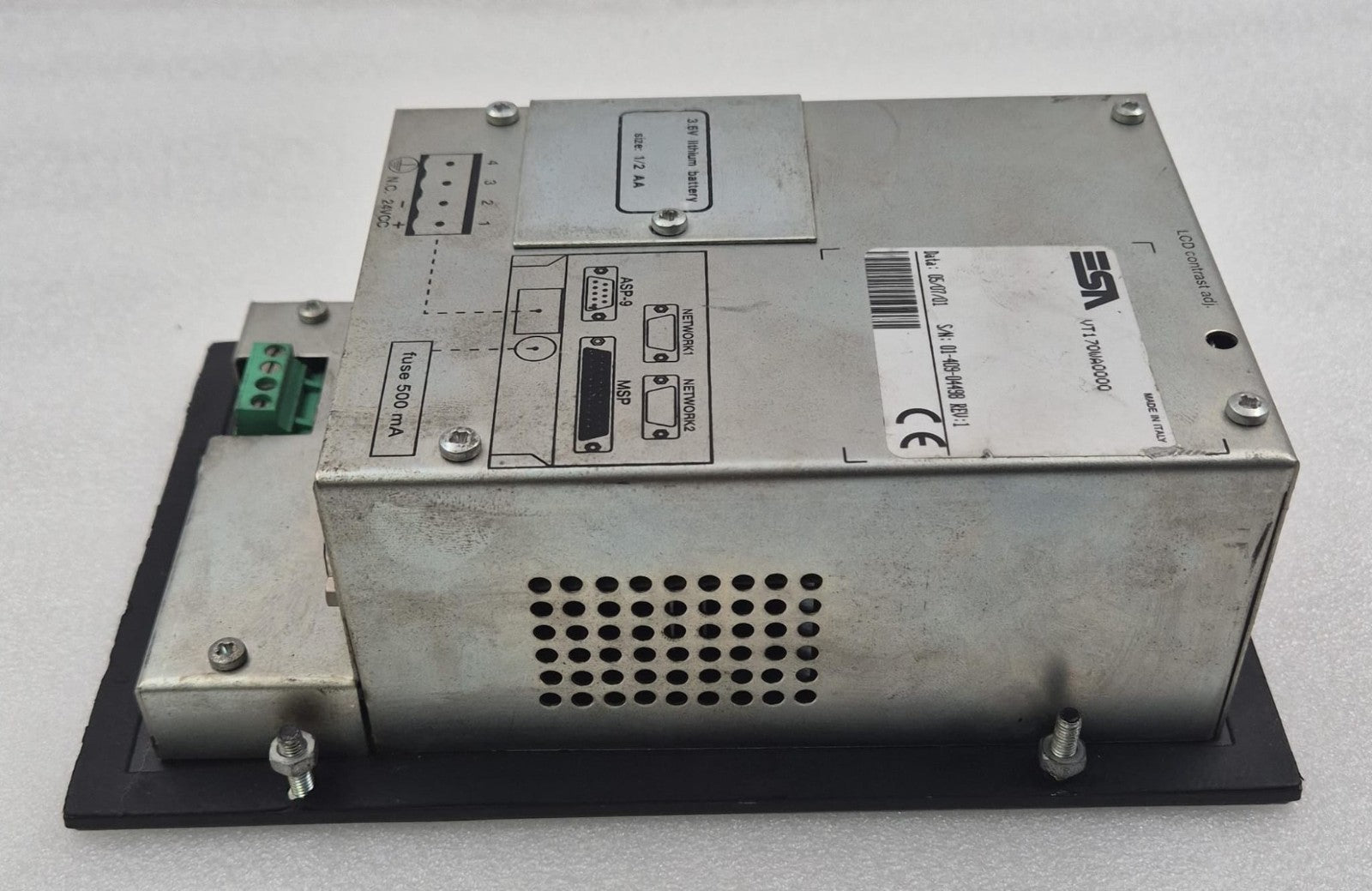 ESA VT170W OPERATOR INTERFACE PANEL VT170WA0000 24V **AS-IS**