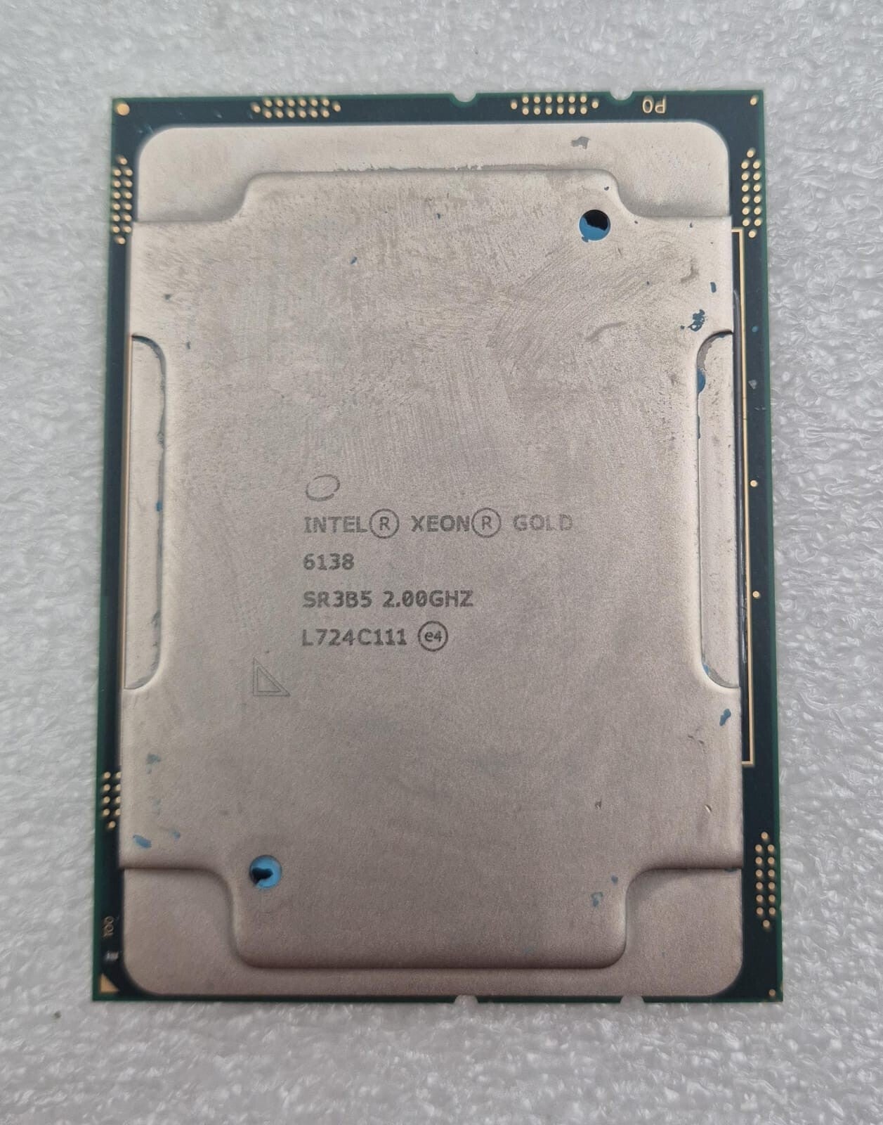 [LOT 2 PCS] Intel Xeon Gold 6138 SR3B5 2.00GHz LGA3647 20-Core CPU Processor