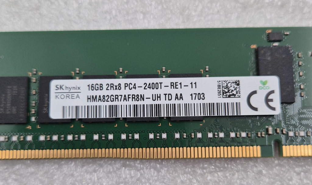 [LOT 8 PCS] SK Hynix 16GB 2Rx8 PC4-2400T DDR4 HMA82GR7AFR8N-UH Server Memory RAM