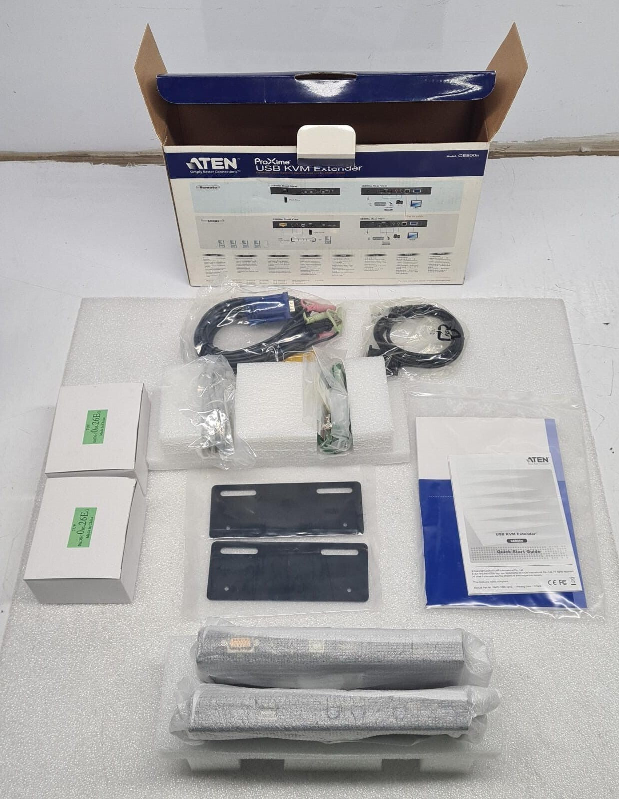 NEW - ATEN ProXime USB KVM Extender CE800B VGA/Audio Dual Console operation Kit