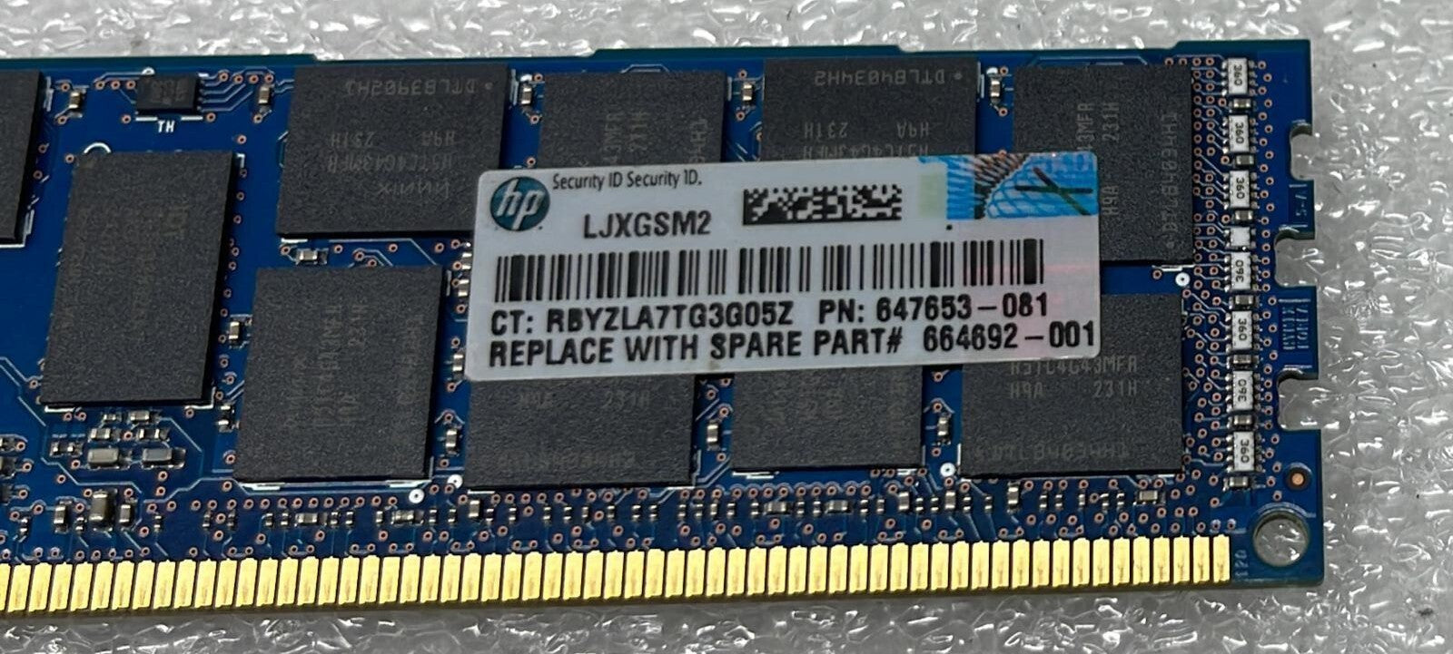 [LOT 4] SK HYNIX 16GB 2Rx4 PC3L-10600R HMT42GR7MFR4A-H9 ECC SERVER MEMORY RAM