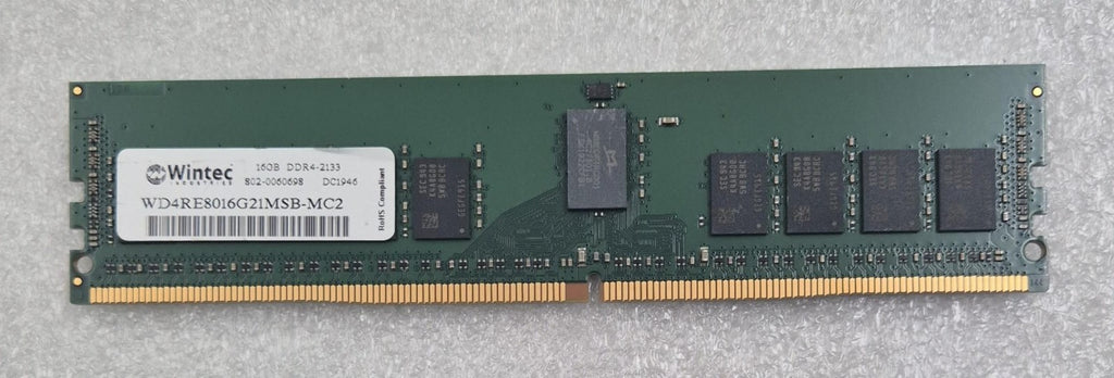 [LOT 4 PCS] Wintec 16GB DDR4-2133 WD4RE8016G21MSB-MC2 Server Ram