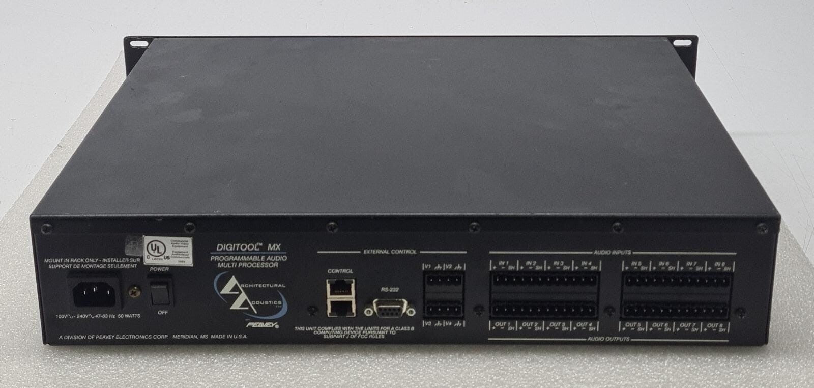 PEAVEY DIGITOOL MX Programmable Audio Multi Processor Architectural Acoustics