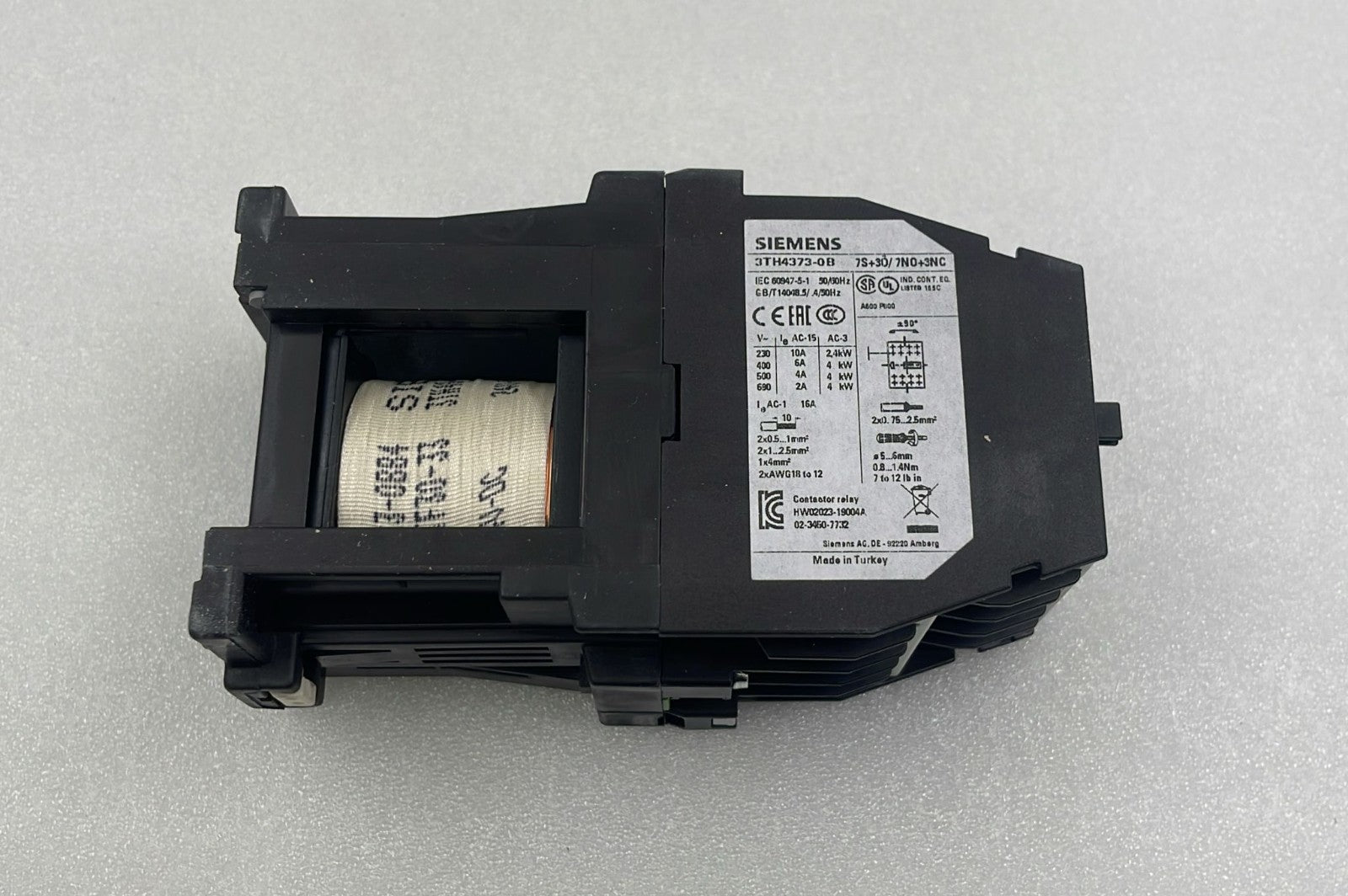 Siemens 3TH43 rear housing view