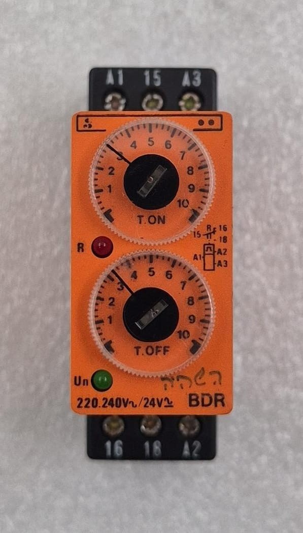 Syrelec BDR 24V Off/On Delay 220-240VAC Output Cycle Timer Time Relay