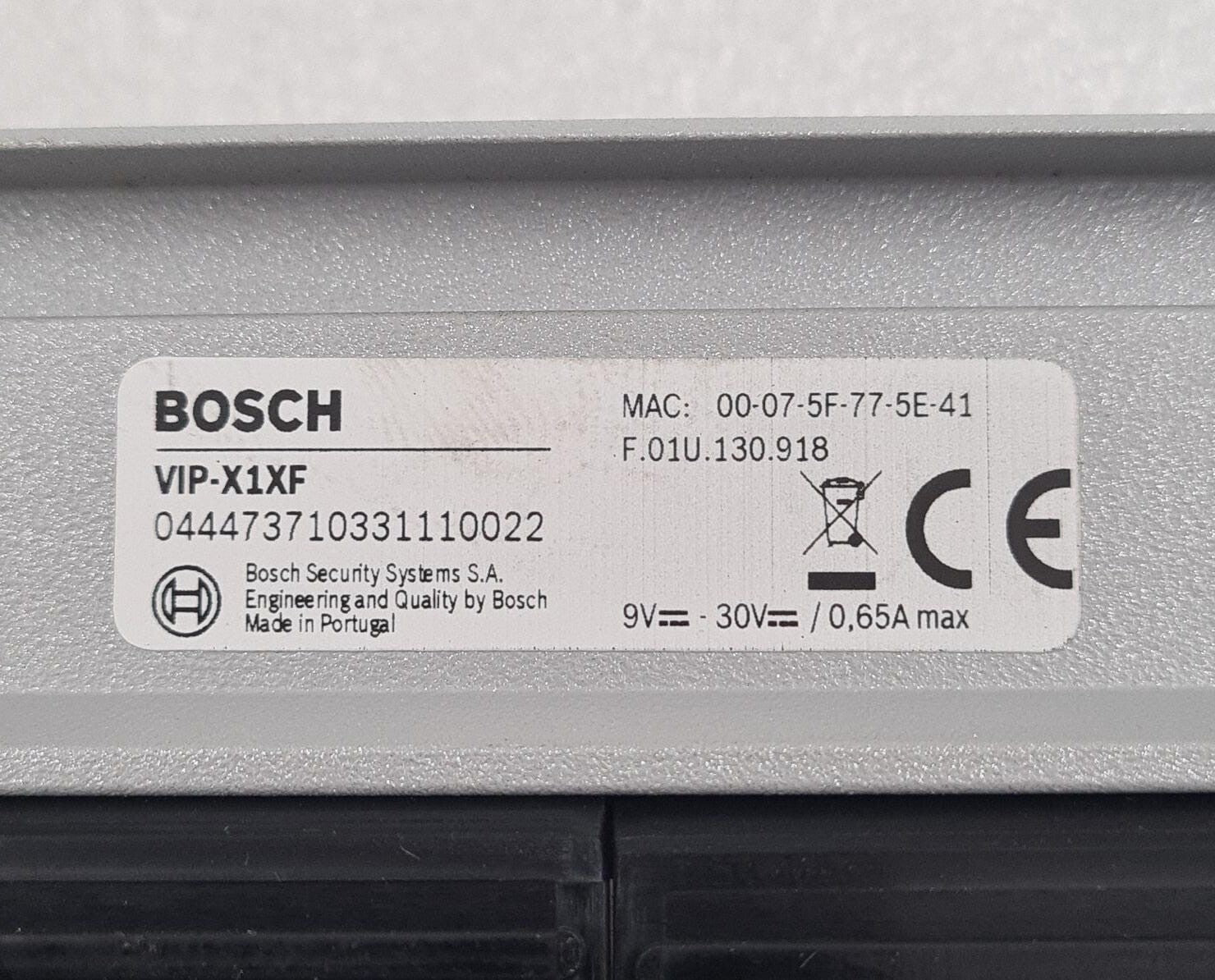 BOSCH VIP-X1XF Single Channel Video Encoder 12V 0.3A