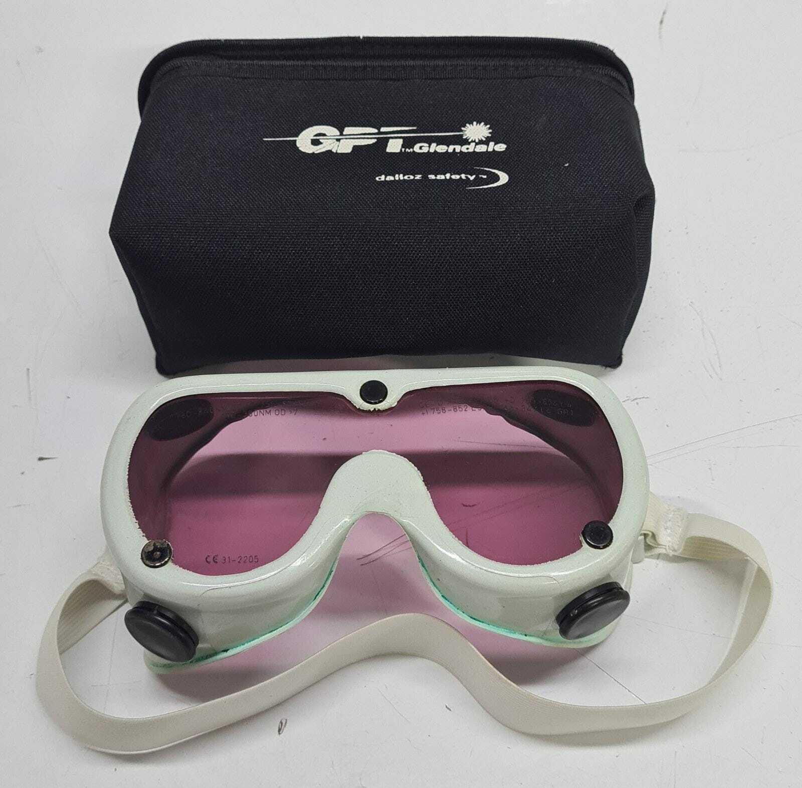 GPT Glendale IRIS Medical 810 LGF Laser Eye Protection Plastic Goggles W/ CASE