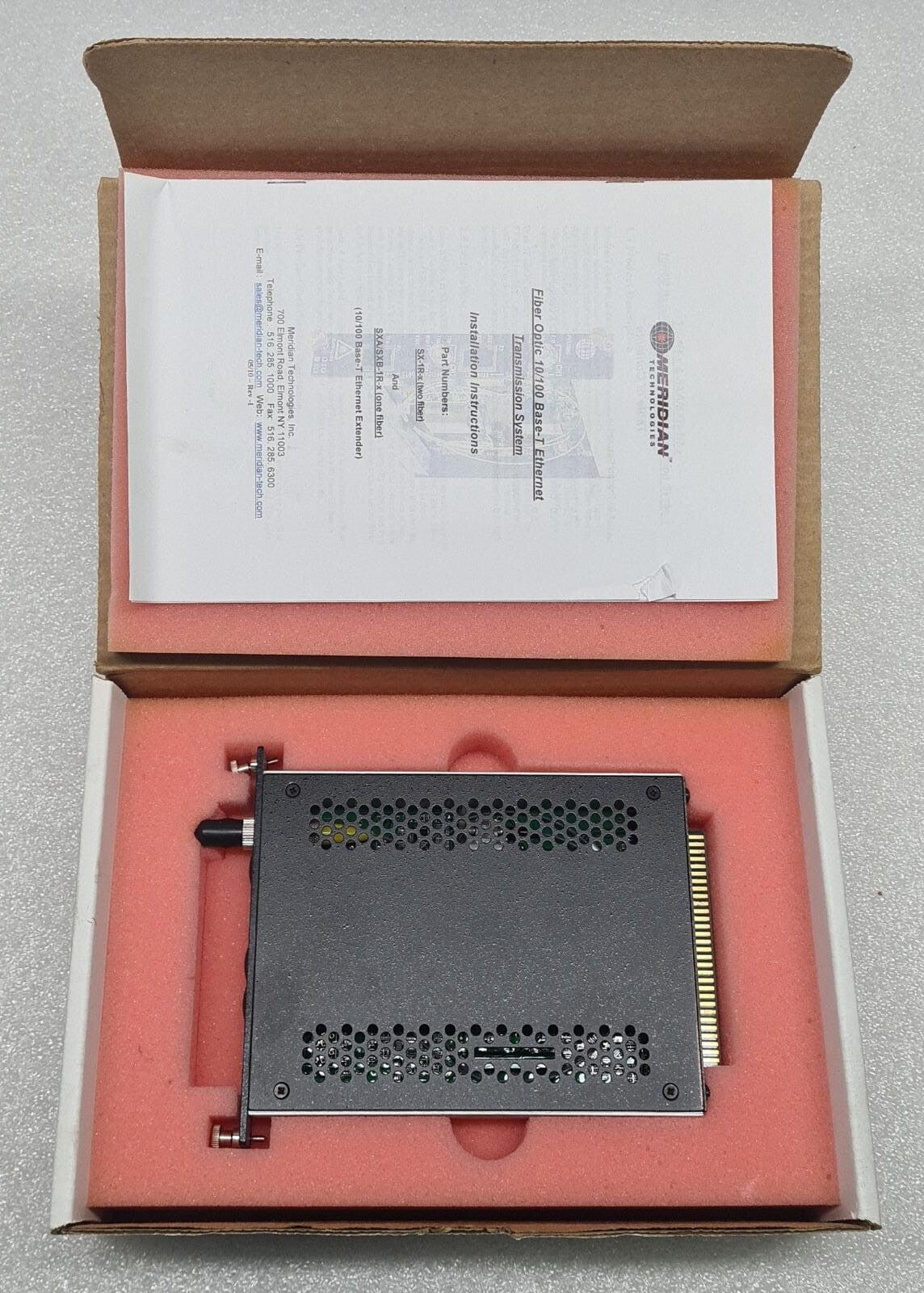 Meridian Technologies SXA-1R-2C Fiber-Optic Transmission