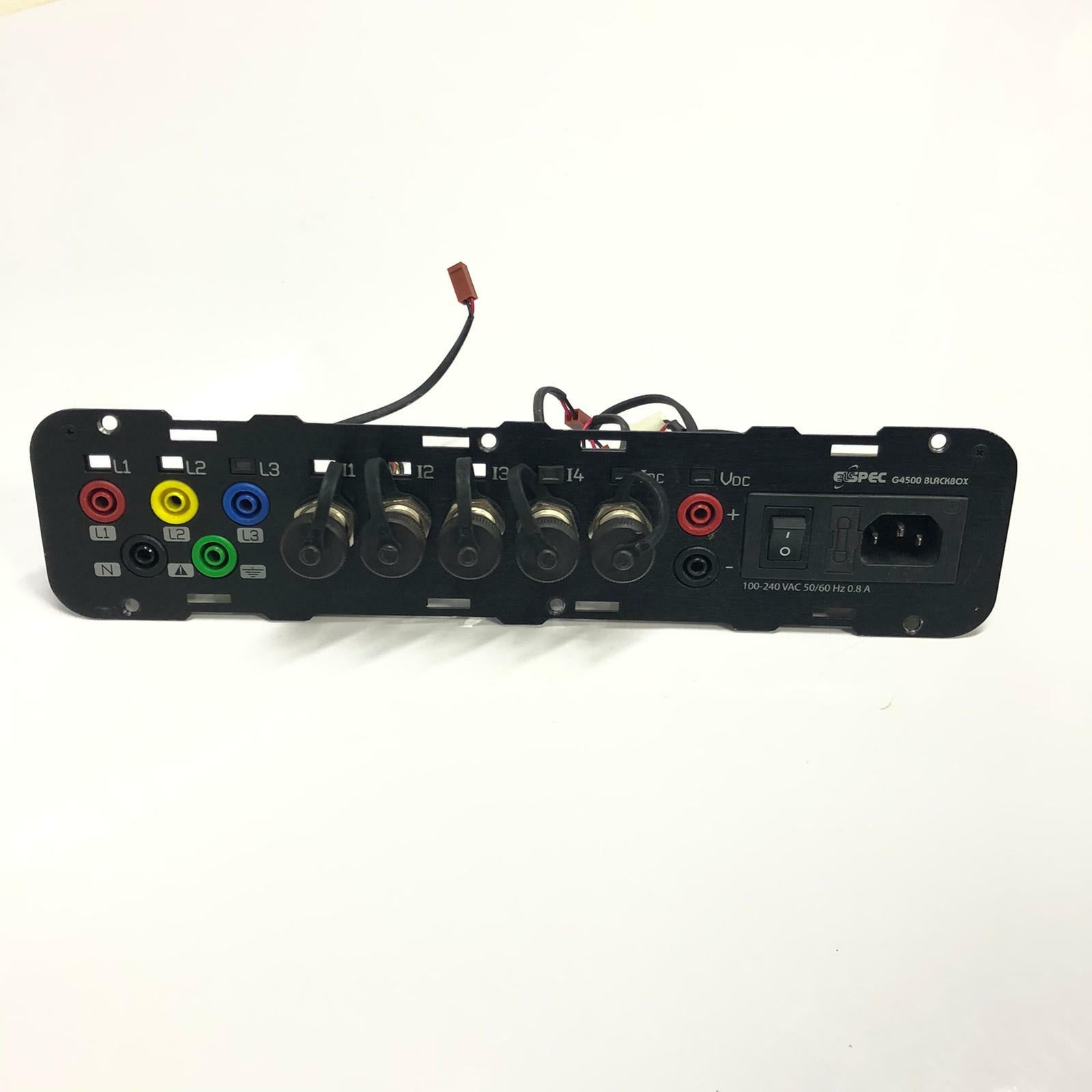 ELSPEC G4500-Portable Power Quality Analyzer Back Connectors Panel