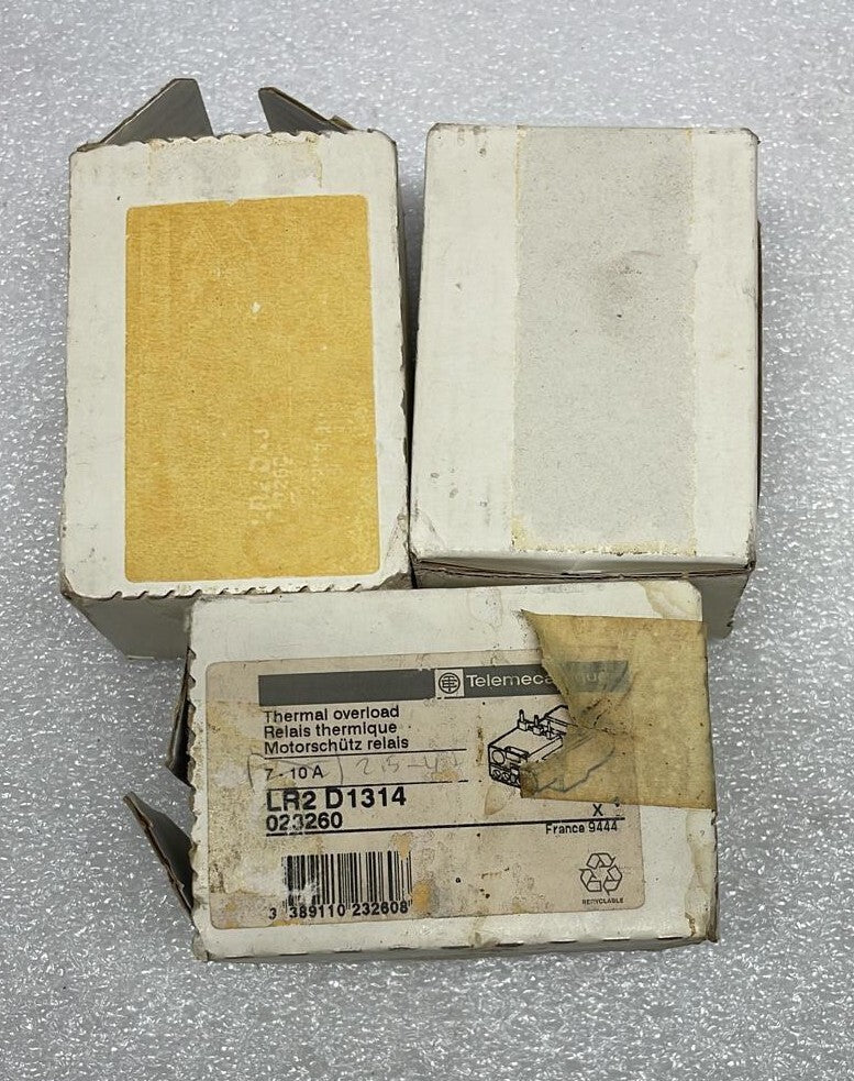 [LOT OF 3] Telemecanique THERMAL OVERLOAD LR2 D1314