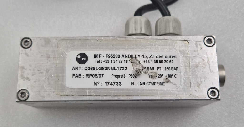 IMF F95580 ANDILLY-15 D366LG83NNL1722 Proportional Reducer Valve