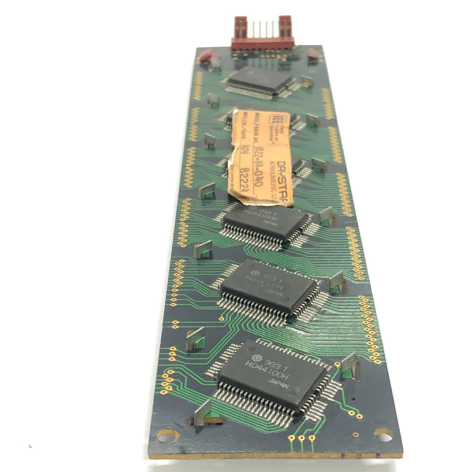 DAYSTAR ALPHANUMERIC LCD PANEL 03822-94-040  97-20917-0 H2538A Size: 16CM