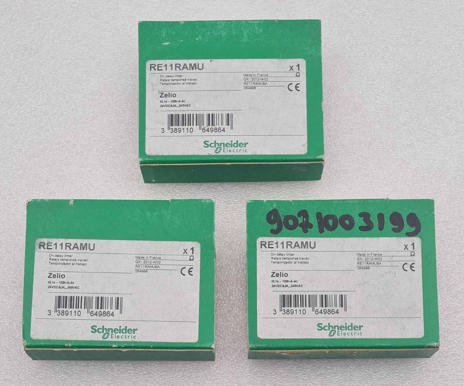 [LOT 3] NEW - Schneider Electric Zelio RE11RAMU Modular Timing Relay Delay Timer