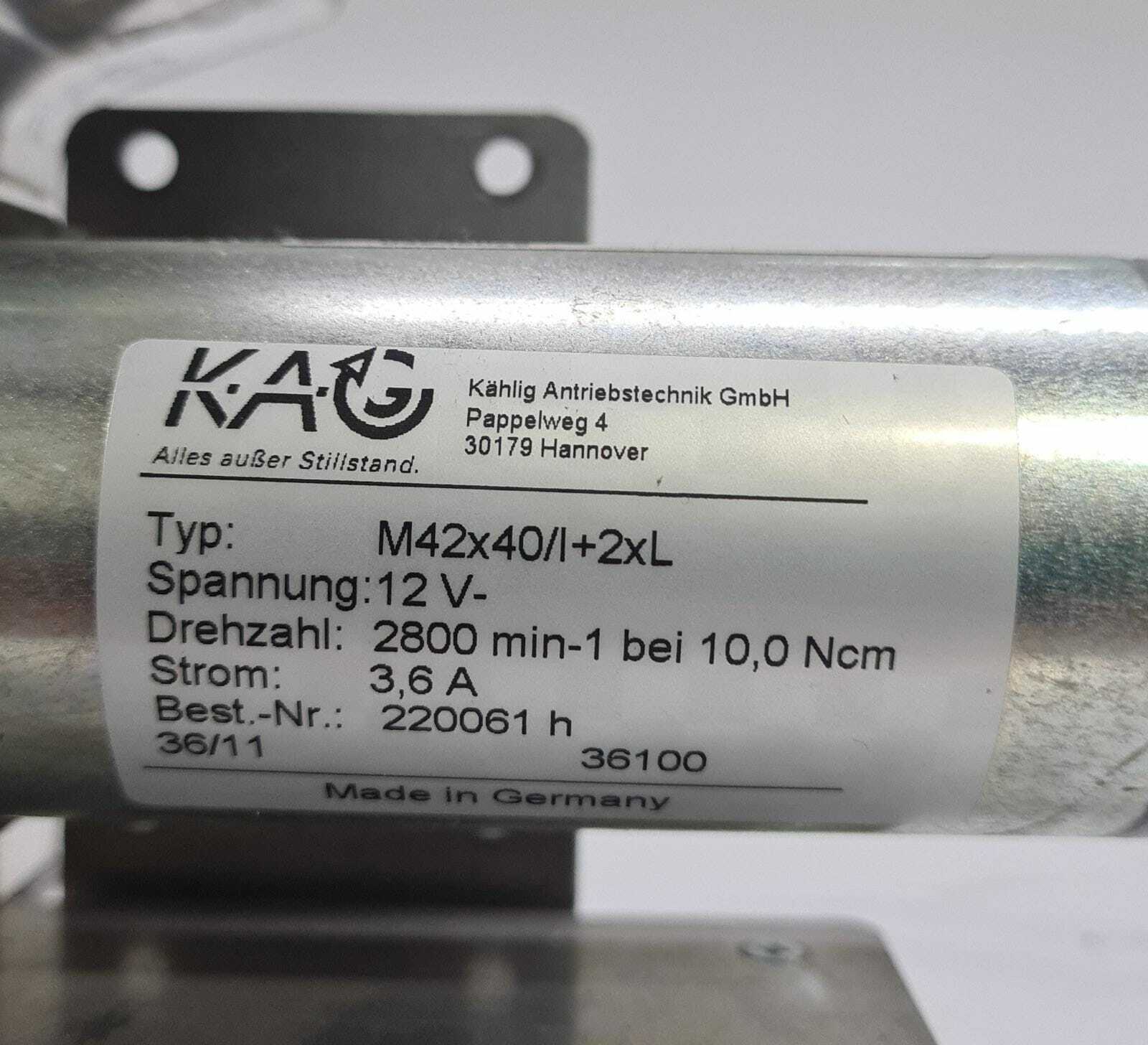 KNF NEUBERGER PJ11666-838 M42x40/I+2xL 12V 3.6A 2800rpm