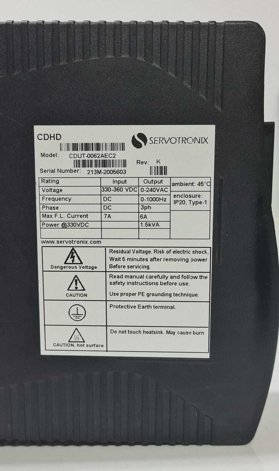 NEW - Servotronix CDHD CDUT-0062AEC2 Servo Drive