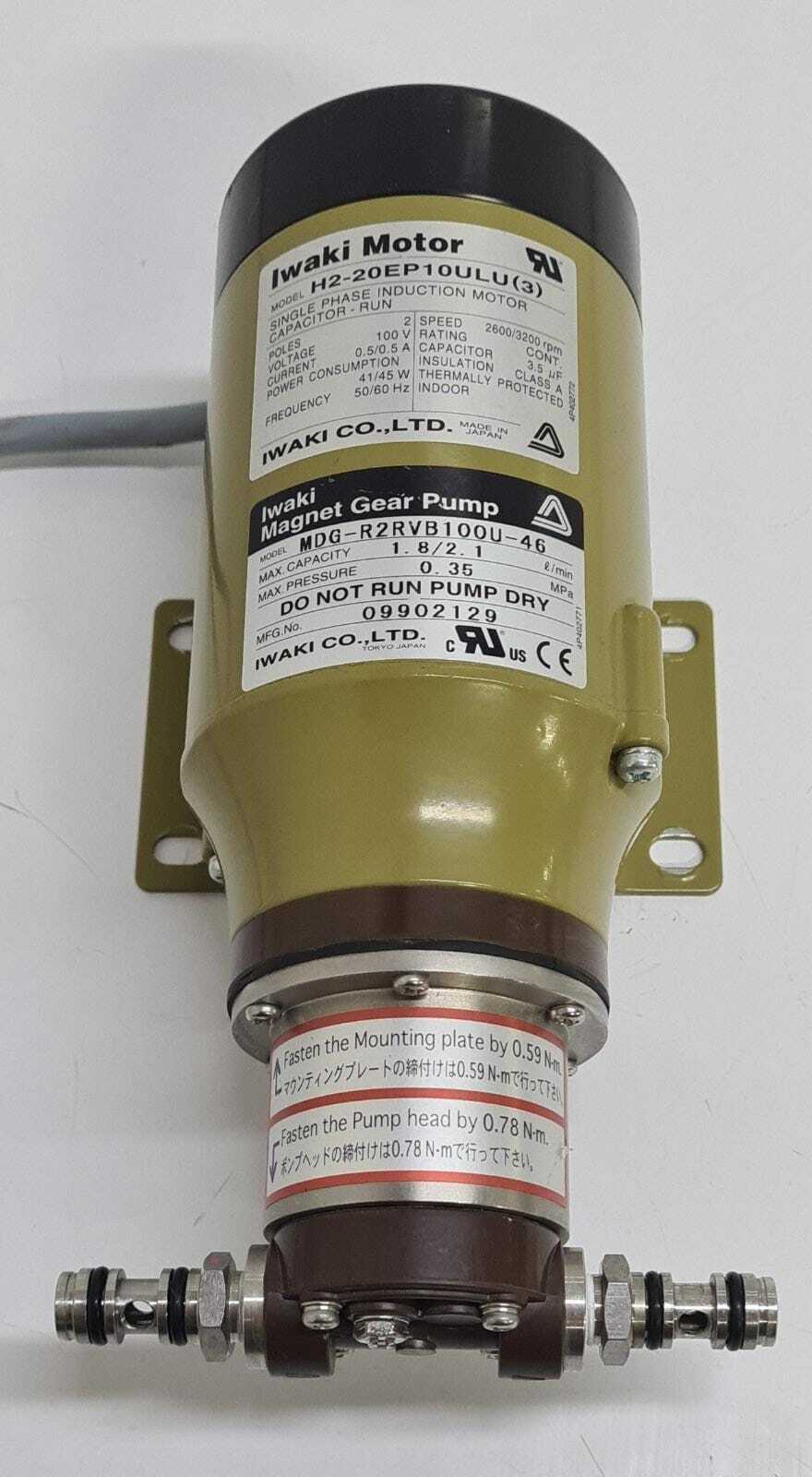 Iwaki Motor H2-20EP10ULU(3) Magnet Gear Pump MDG-R2RVB100U-46