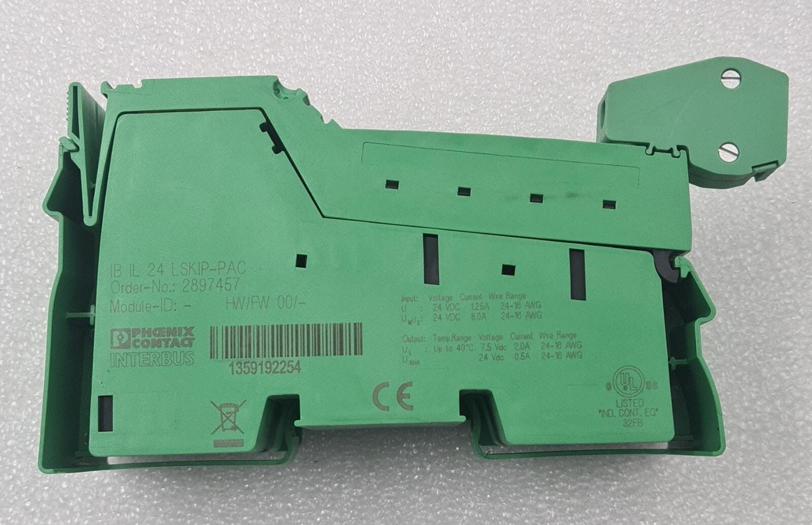 PHOENIX CONTACT INTERBUS IB IL 24 LSKIP-PAC 2897457