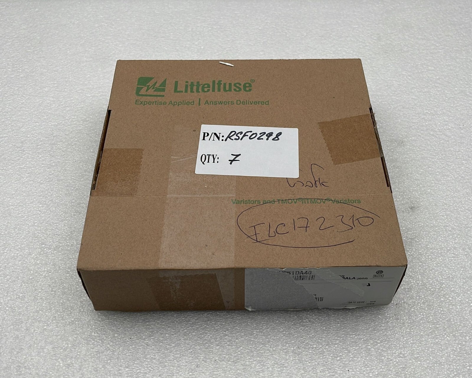 [LOT OF 7] Littelfuse V251DA40 Varistors 250V 40kA 5000pF