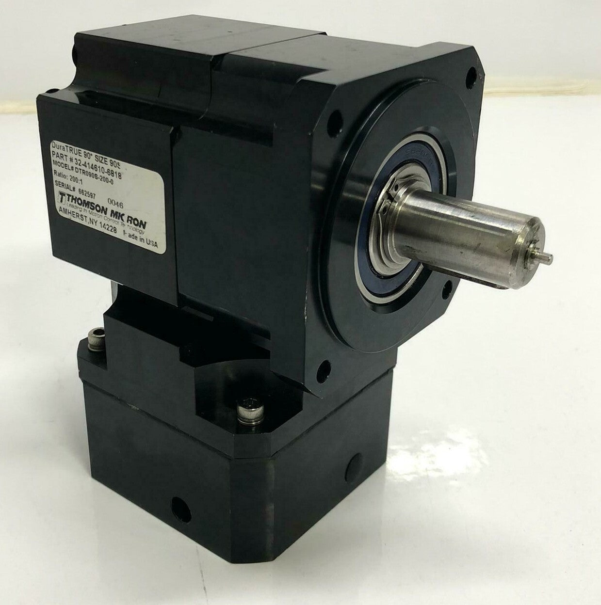 Thomson DTR090S-200-0 32-414610-6818 DuraTrue 90 Planetary Gearhead Ratio 200:1