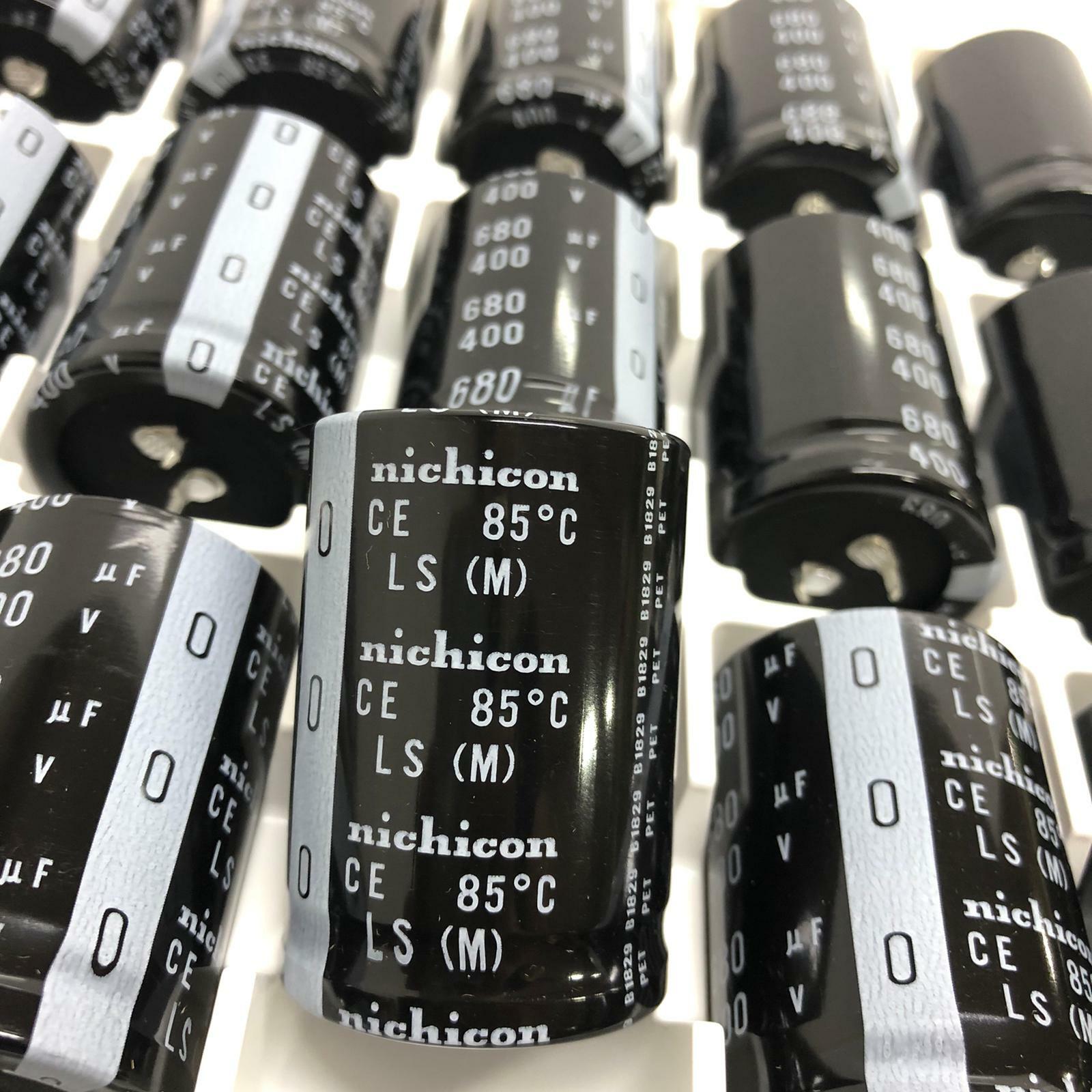 [Lot of 10] Nichicon 680uF 400v  LS(M) 35x50mm 400V 680uF PSU Capacitor