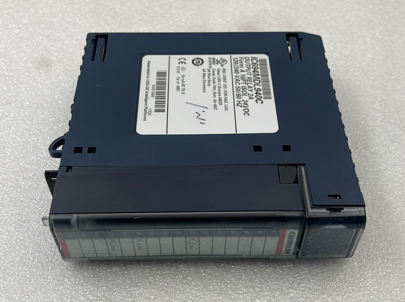 GE Fanuc IC694MDL940C Output Relay 2A From A 16PT ISOL 24VDC 120/240 VAC 50/60Hz
