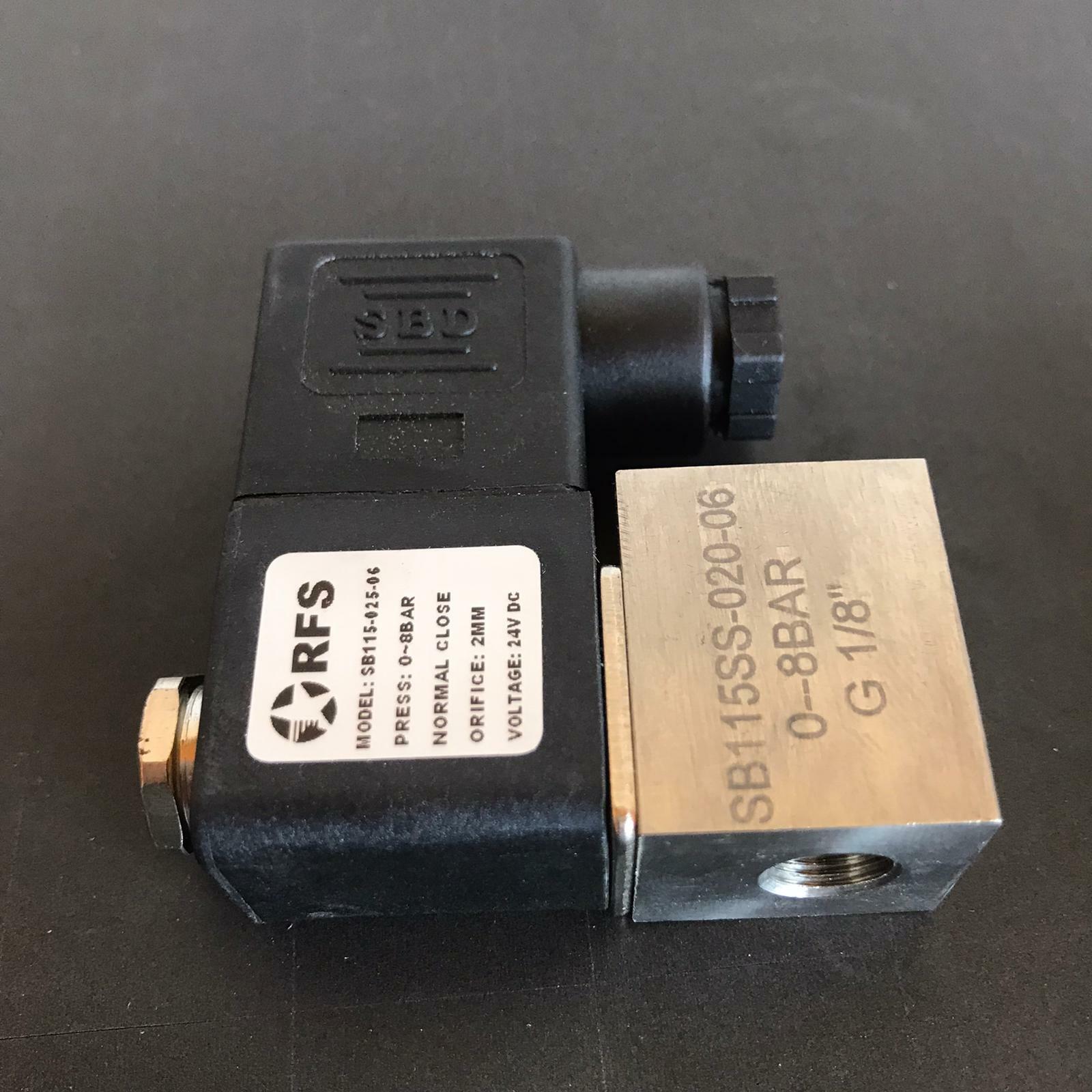 RFS SOLENOID VALVE Electromagnetic SB115-025-06 0-8Bar g 1/8"