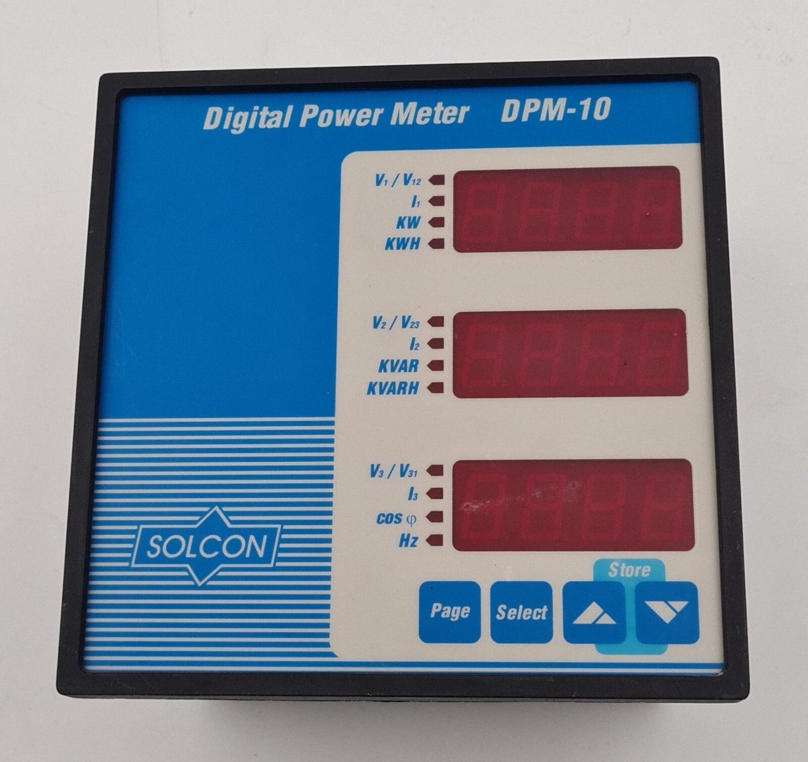 SOLCON Digital Power Meter DPM-10 230Vac 5A Control Panel 840037