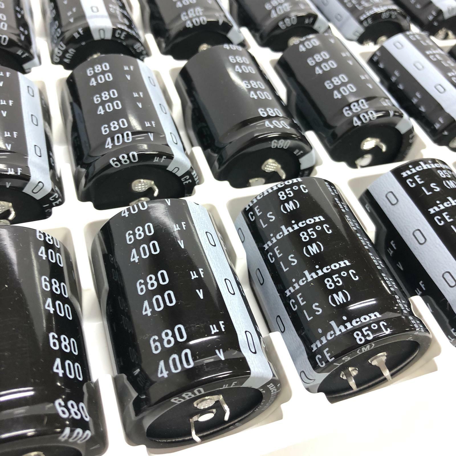[Lot of 10] Nichicon 680uF 400v  LS(M) 35x50mm 400V 680uF PSU Capacitor