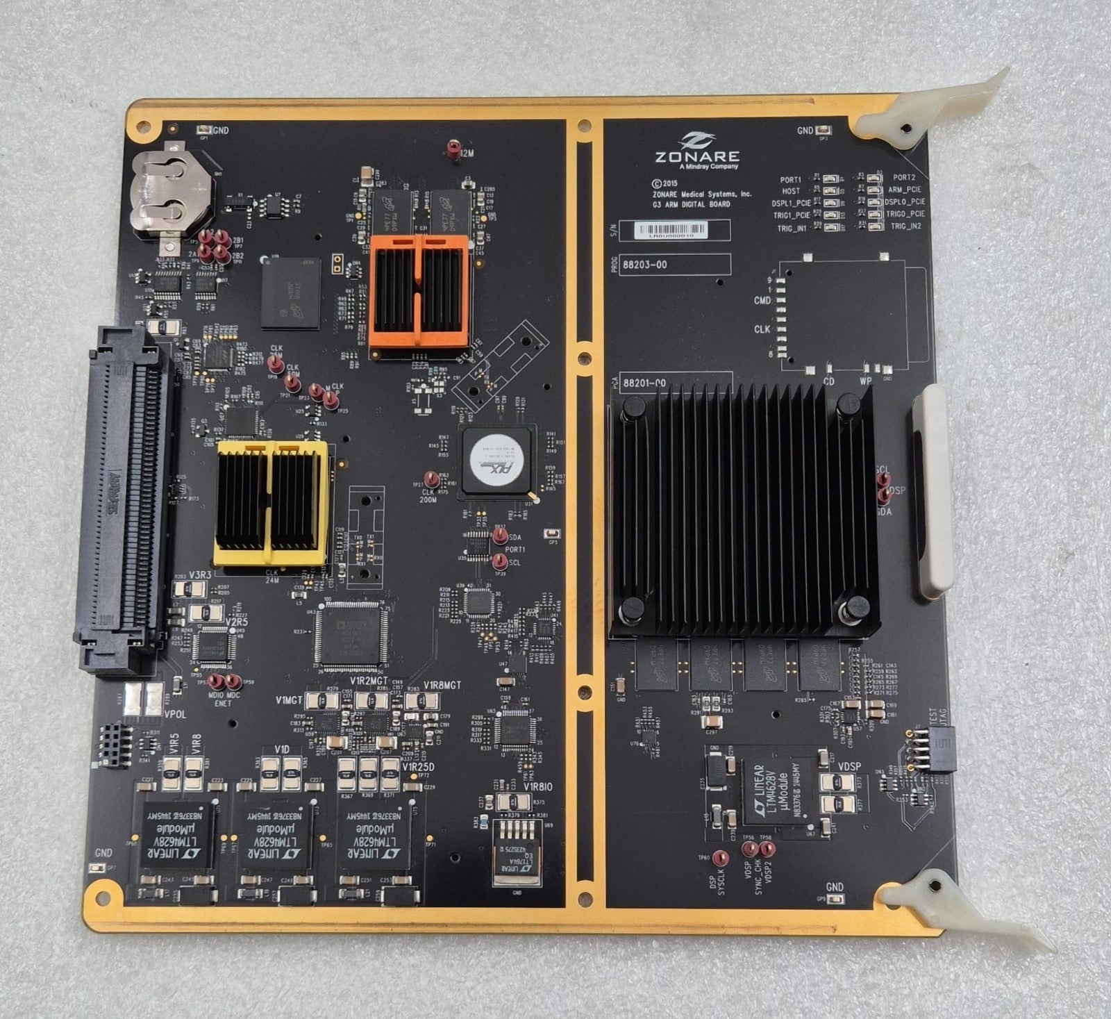 Zonare Ultrasound G3 ARM Digital Board 88203-00 88201-00