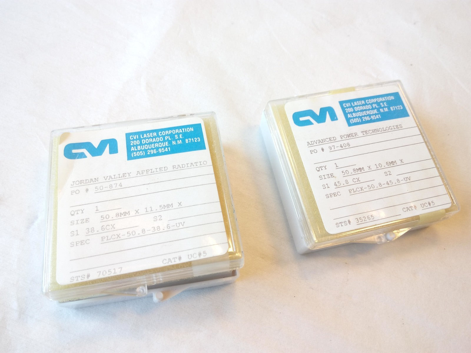 Lab Optic Laser Cvi 50 874 97 408 Jordan Valley Science Equipment Optics Lot 2