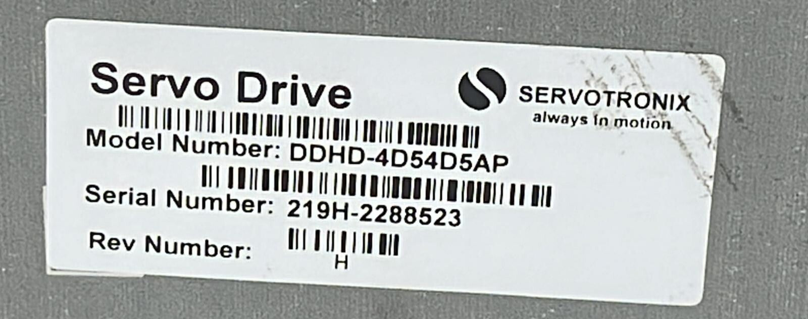 Servotronix DDHD Servo Drive DDHD-4D54D5AP