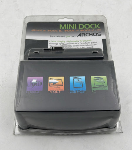 Archos Mini Dock packaging front for Archos 5 and Archos 7 tablets